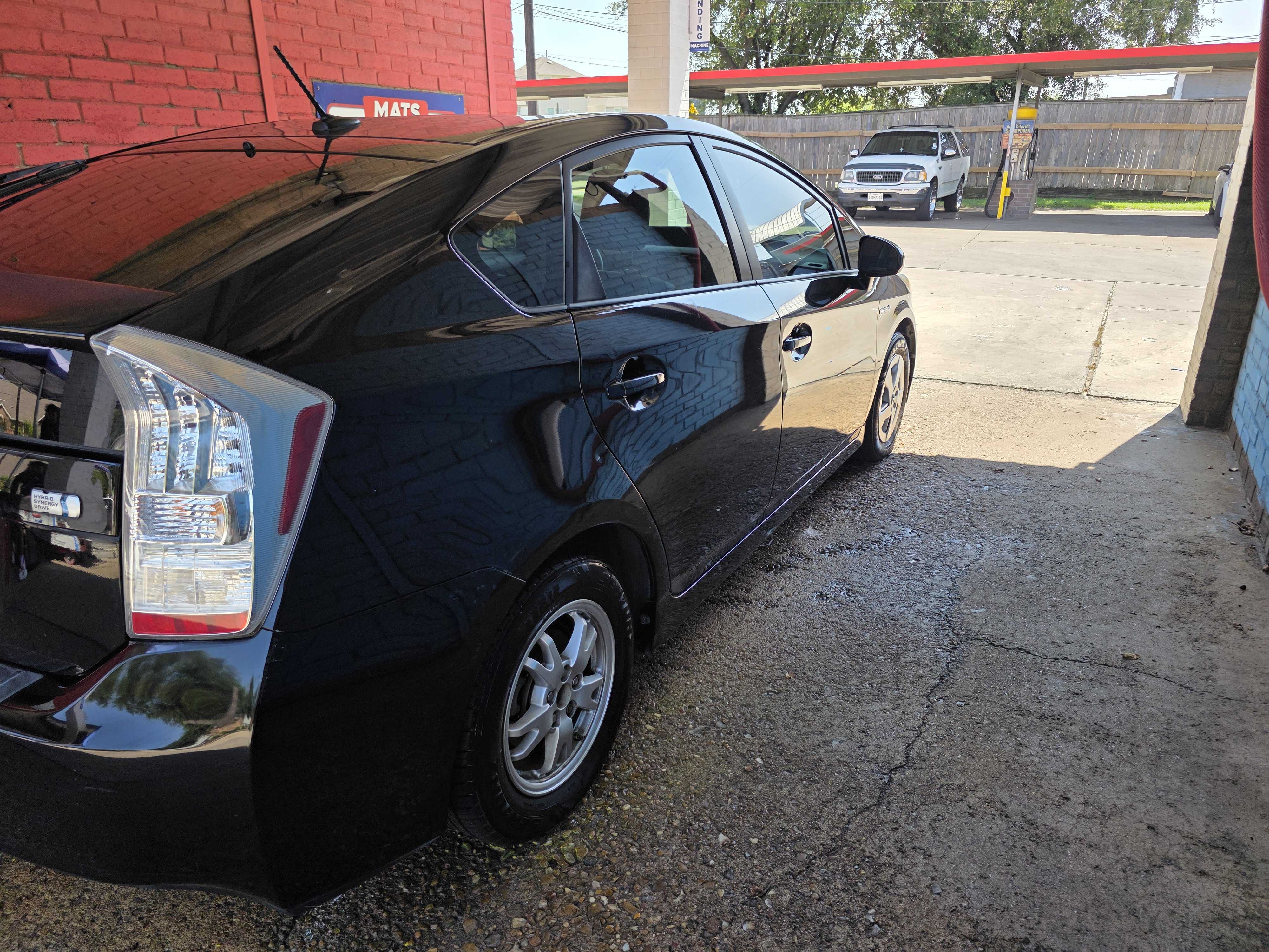 A self-service wash bay at The Launch Pad in Houston